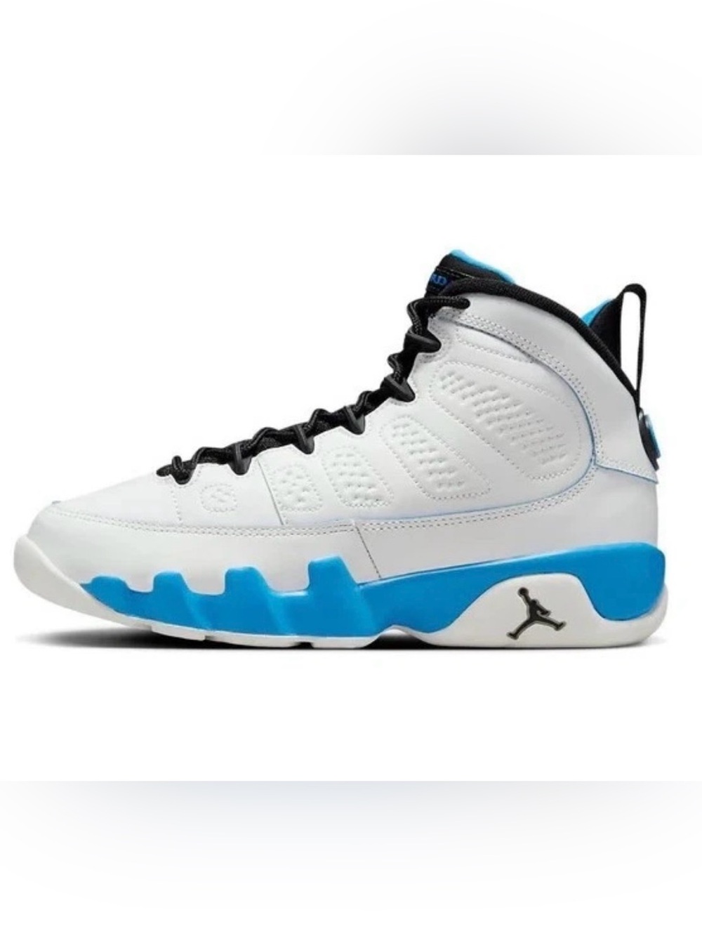 Air Jordan 9 Retro GS Summit White Black Blue Chill Size 5.5Y